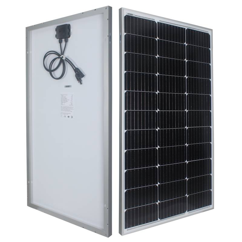 100 Watt 12 Volt Panel Suria Monocrystalline Panel Suria Modul Kecekapan Tinggi RV Marine Boat Karavan Off Grid