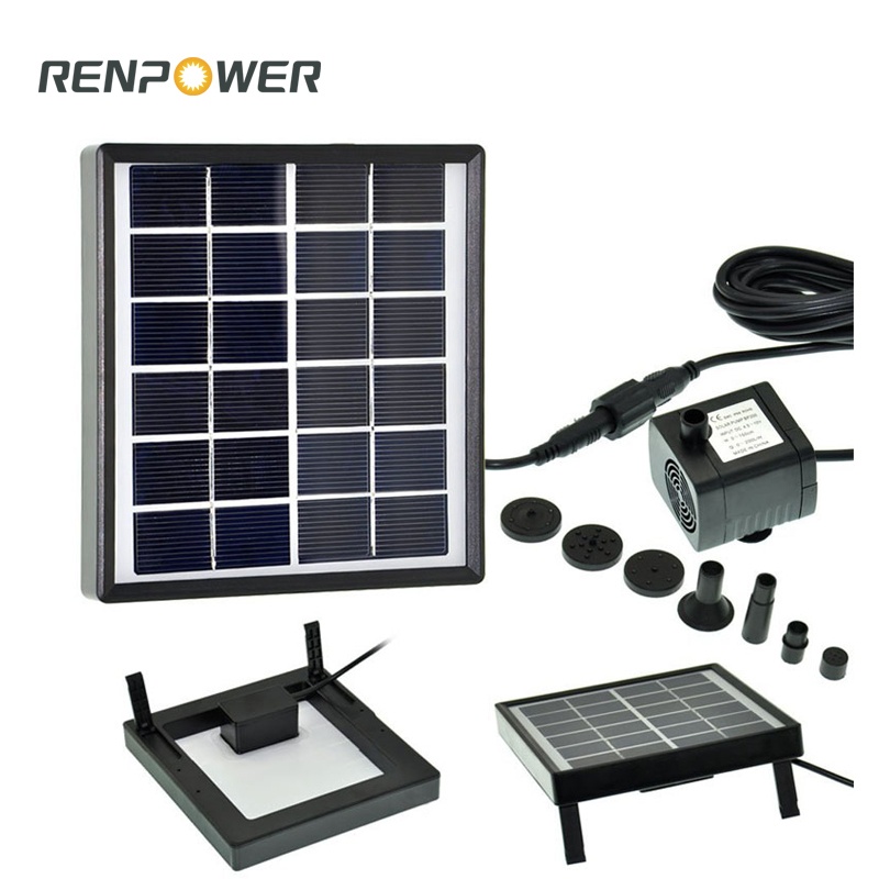 Miniatur Taman Suria 1.5W DC Fountain Pump Miniatur Landskap Landskap Pam Hiasan Kolam Renang